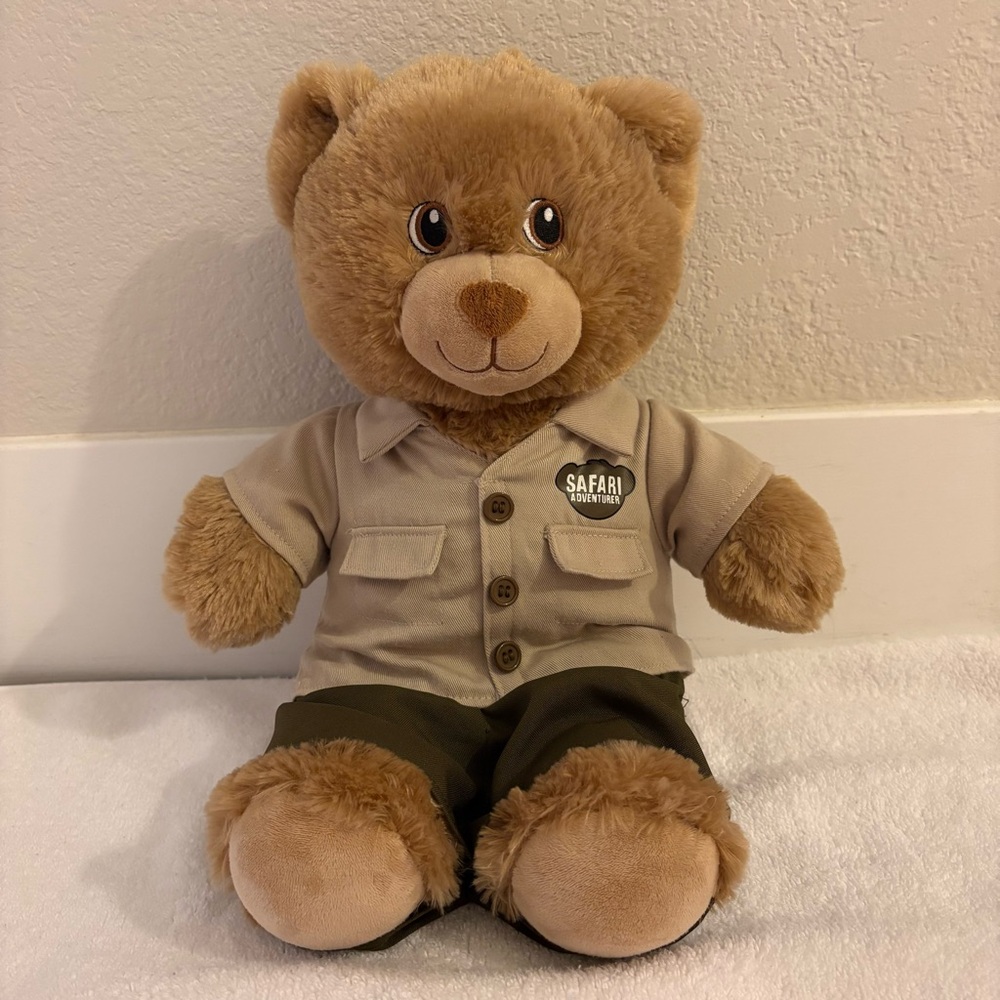 Build A Bear Plush Stuffed Animal Teddy Bear Toy Safari Adventurer